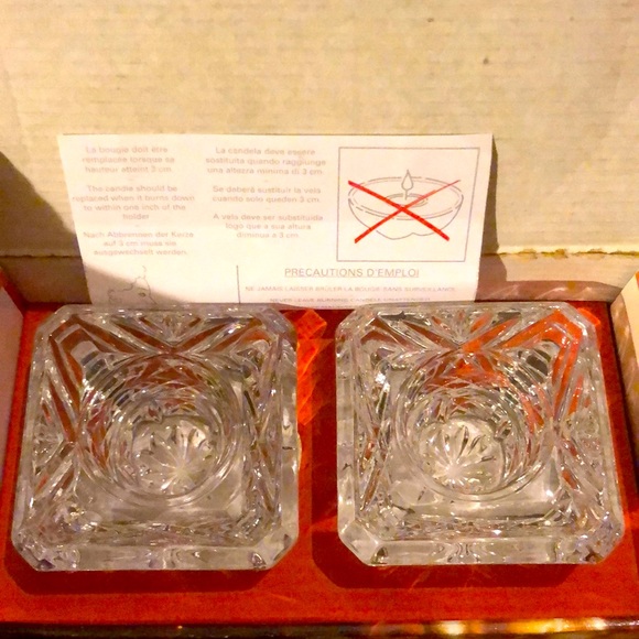 Crystal Candlesticks by Cristal d’Arques Masquerade - Picture 2 of 7